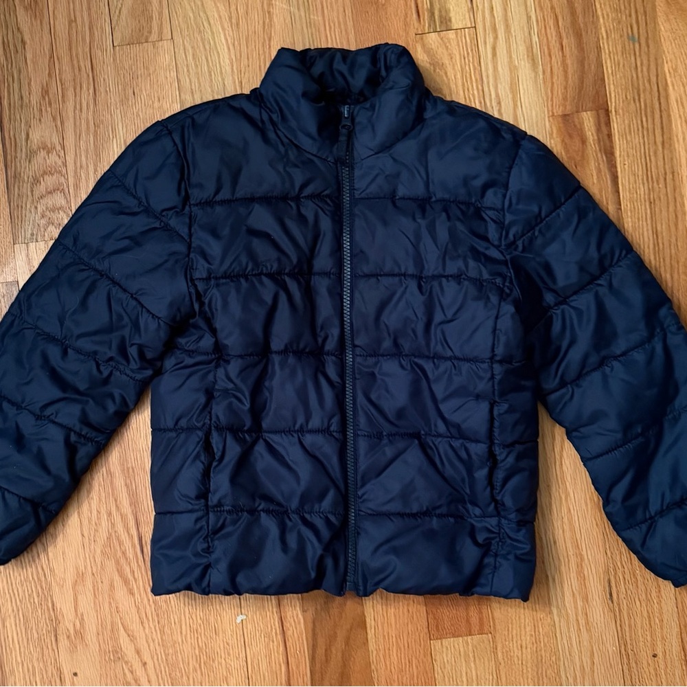 The Childrens Place boys navy lightweight puffer jacket
